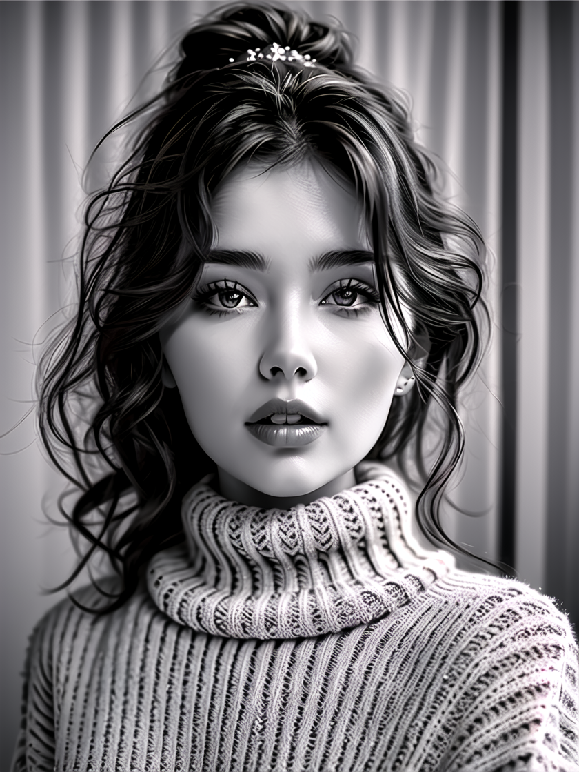 15025-3320712185-1girl,solo,monochrome,greyscale,looking at viewer,realistic,sweater,parted lips,lips,turtleneck,long hair,close-up,exquisite mak.png